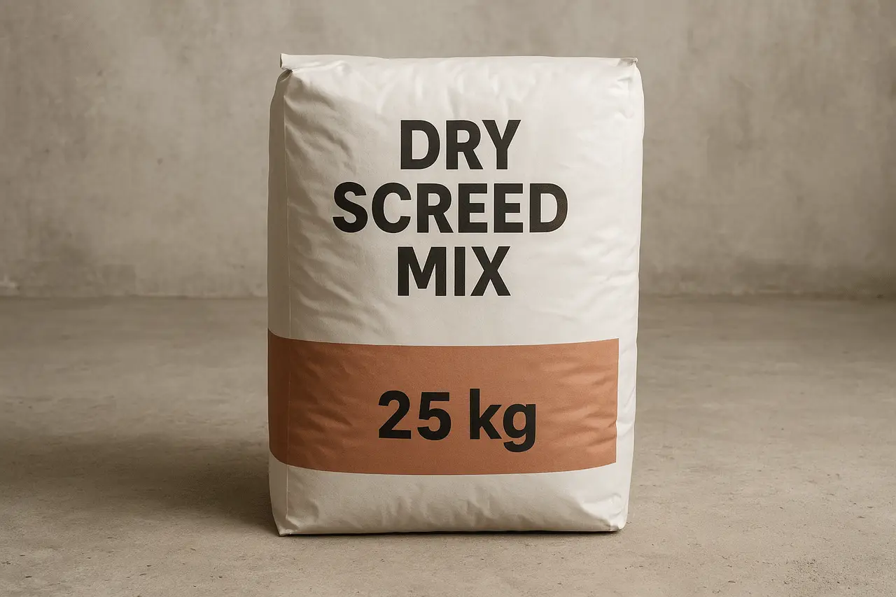How Much Does a Dry Screed Mix Bag 25 kg Weigh?