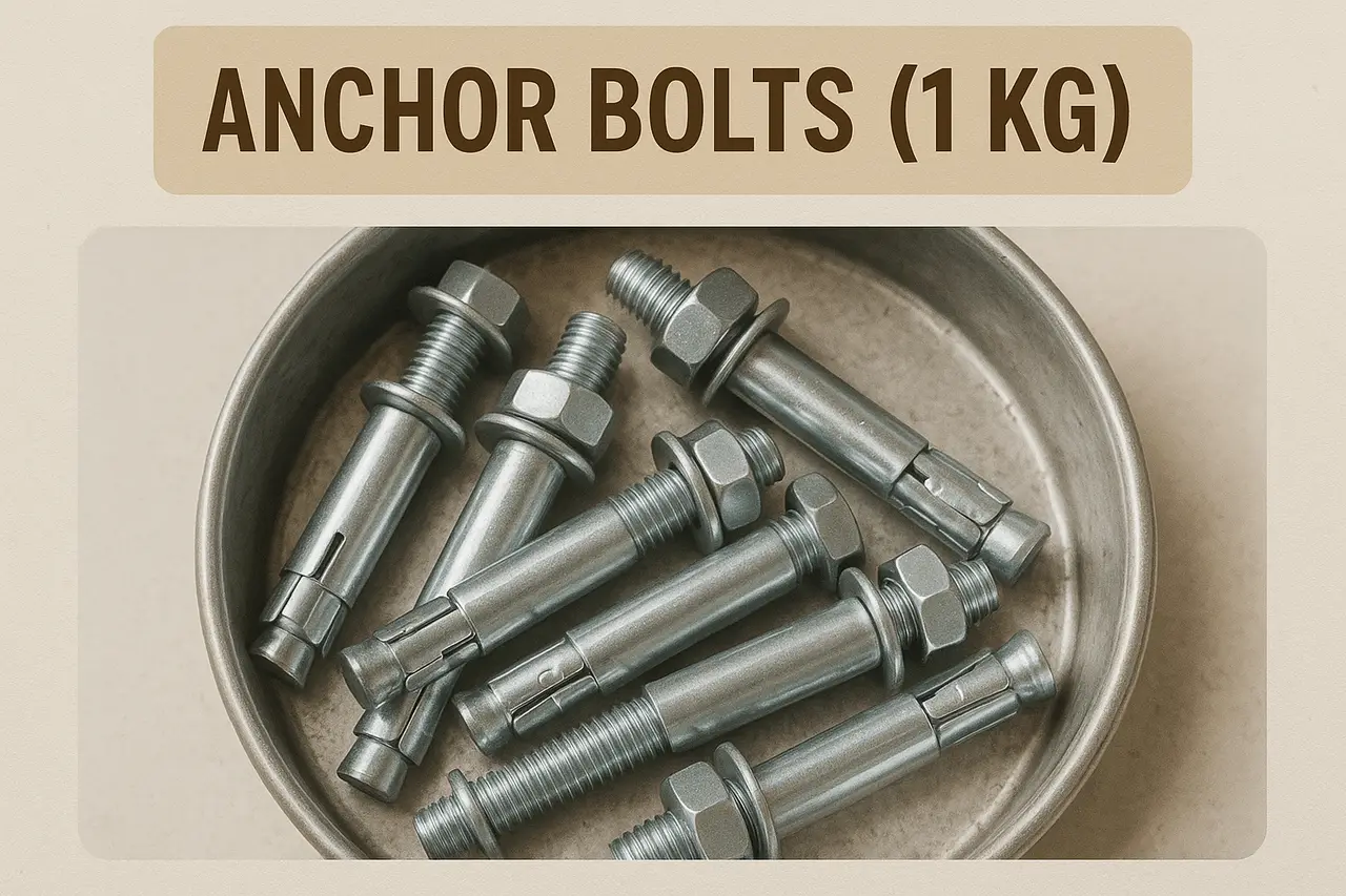 How Much Does an Anchor Bolt (1 kg) Weigh?
