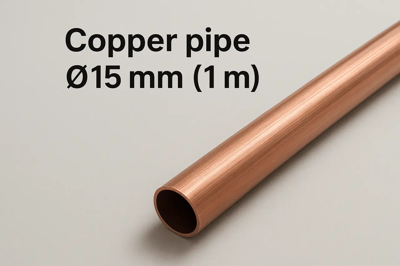 How Much Does a Copper Pipe Ø15 mm (1 m) Weigh?