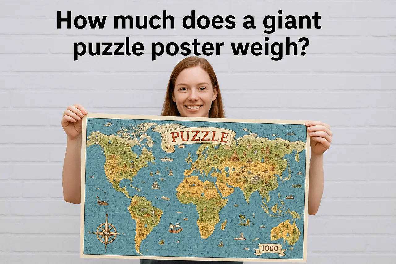 How Much Does a Giant Puzzle Poster Weigh?