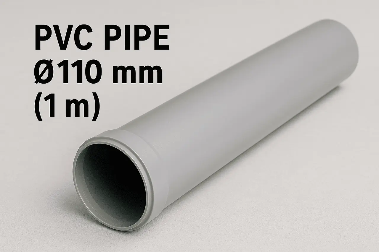 How Much Does a PVC Pipe Ø110 mm (1 m) Weigh?
