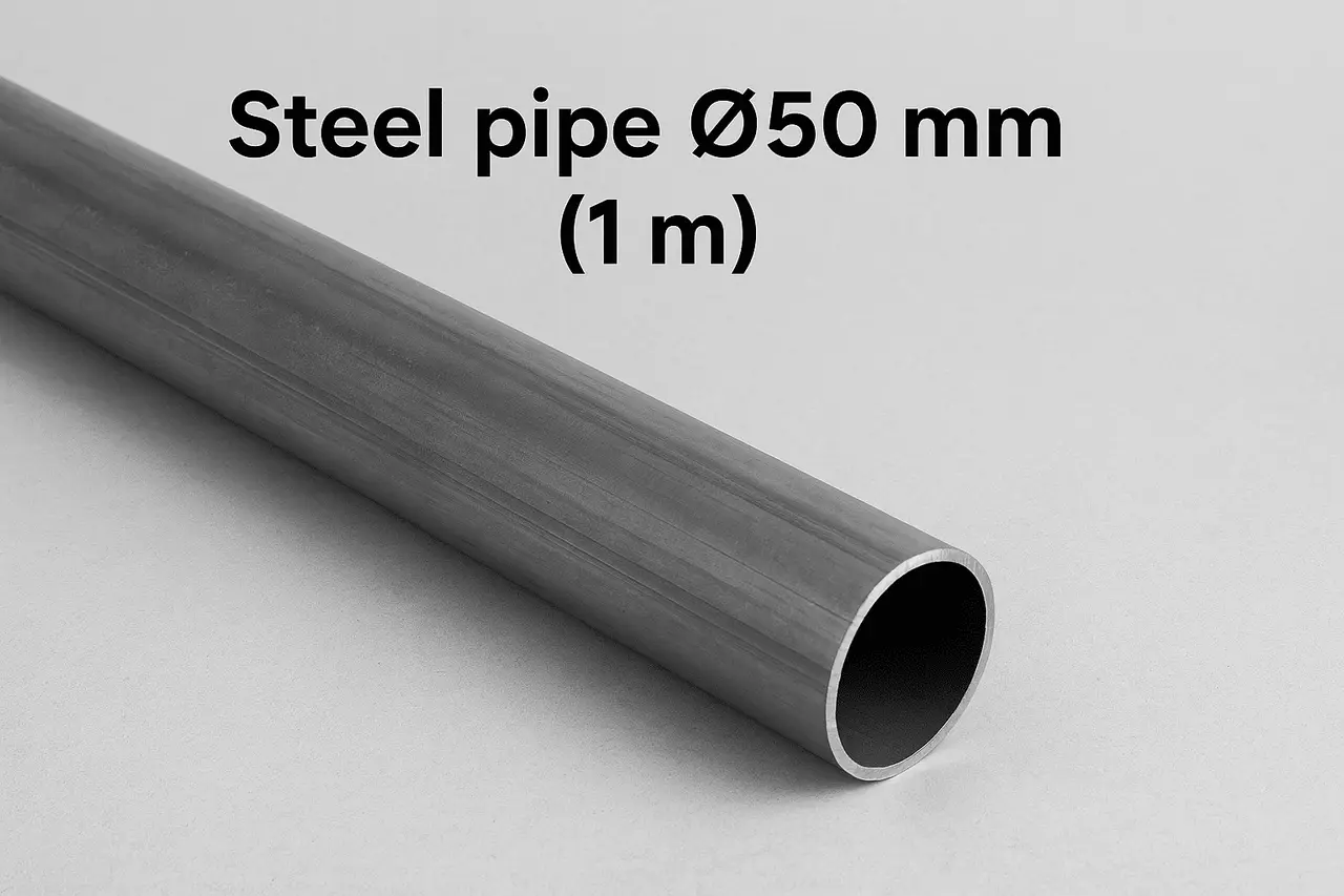 How Much Does a Steel Pipe Ø50 mm (1 m) Weigh?